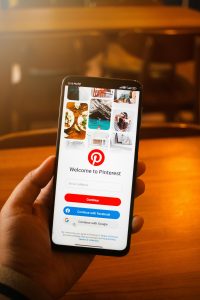 Borrar información de Pinterest