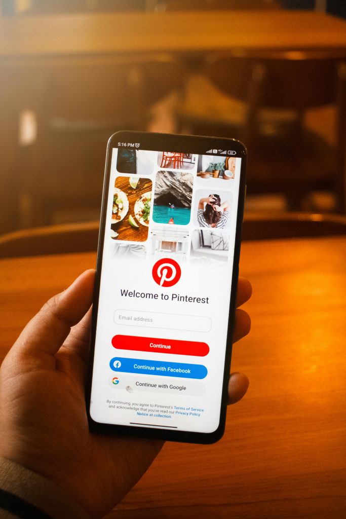 Borrar información de Pinterest